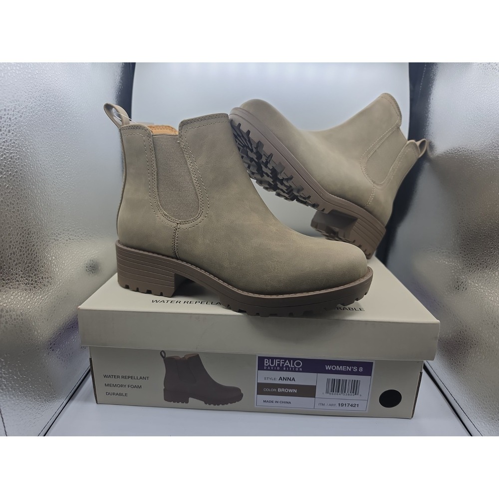 Buffalo David Bitton Anna Women's 8 Brown Water Repellant Boots 1917421